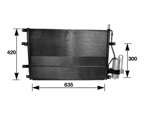 Volvo A/C Condenser 351037641 - Behr Hella Service